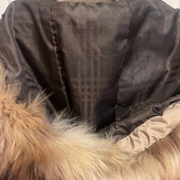 Bean Pole Golf Puffer Jacket with Fur Trim Hood - Picture 4 of 16